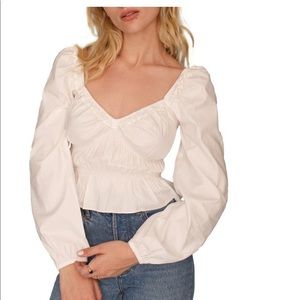 Reformation Fern Ruffle Blouse